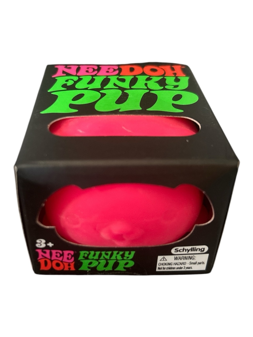 Nee Doh Funky Pup Pink Stress Toy - Schylling